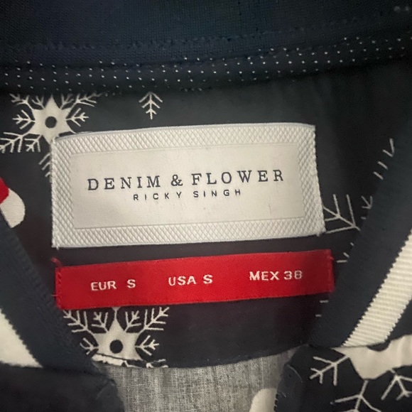 Denim and Flower jacket - Picture 3 of 3